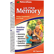 NaturalCare Ultra Memory - Improves Memory & Mental Alertness, 50 caps