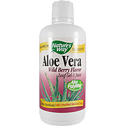 Nature's Way Aloe Vera Gel & Juice Wild Berry Flavor - Contains Many Aloe Health Benefits, 1 liter