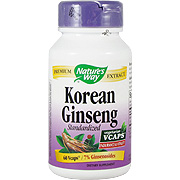 Nature's Way Korean Ginseng Standardized - Endurance & Vitality, 60 caps