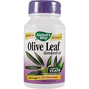 Nature's Way Olive Leaf Standardized 60 caps - Provides Immune System Health, 60 caps