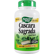 Nature's Way Cascara Sagrada Aged Bark 180 vcaps - Stimulant Laxative, 180 vcaps