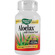 Nature's Way Aloelax with Fennel Seed - Relieves Constipation Pain, 100 vcaps