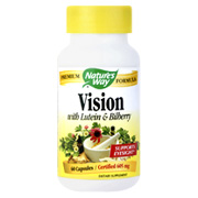 Nature's Way Vision with Lutein & Bilberry - Supports Eyesight, 60 caps
