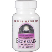 Source Naturals Bromelain 500 mg 2000 GDU/G - Pineapple Enzyme, 30 tabs