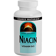 Source Naturals Niacin 100mg - 250 tabs