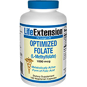 Life Extension Optimized Folate 1000 mcg - 100 vcaps