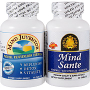 Rejuven Natural Mind Control & Cleanse Formula - Mind Juventor & Mind Sante, 2 x 60 ct