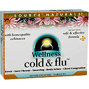 Source Naturals Wellness Cold & Flu - Bio-Aligned Homeopathic Formula, 48 tabs