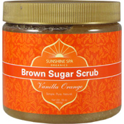 Sunshine Spa Vanilla Orange Brown Sugar Scrub - help feed the skin's surface, 16 oz