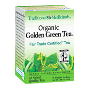 Traditional Medicinals Golden Green Tea - Herbal Dietary Supplement, 16 bags