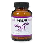 Twinlab Folic Acid 800mcg - 100 caps