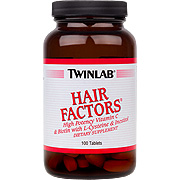 Twinlab Hair Factors - High Potency with L-Cysteine and Biotin, 100 tabs