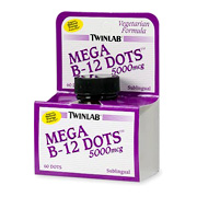 Twinlab Mega B12 Dots Vegetarian Formula 5000mcg - 60 dots