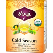 Yogi Teas Cold Season Tea - Supports Respiratory Tract Health, 16 bags