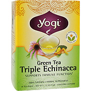 Yogi Teas Green Tea Triple Echinacea - 16 bags