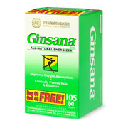 Pharmaton Ginsana - All Natural Enegizer, Buy 60 Get, 105 softgels