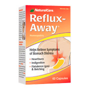 NaturalCare Reflux Away - Helps Relieve Symptoms of Stomach Distress, 60 caps