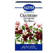 Alvita Teas Cranberry Tea - Caffeine Free, 24 bags
