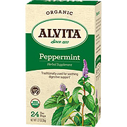 Alvita Teas Peppermint Leaf Tea - Caffeine Free, 30 Bags