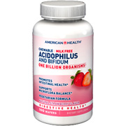 American Health Chewable Acidophilus with Bifidus strawberry - 100 wafers