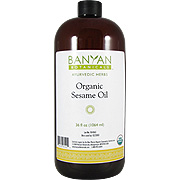 Banyan Botanicals Organic Sesame Oil - 1 qt