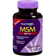 Natrol MSM 500mg 120 Caps Value Size - Clinically Shown to Promote Joint Comfort, 120 caps