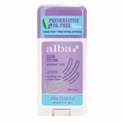 Alba Botanica Lavender Deodorant Stick - Clear Enzyme, 2 oz