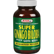 Action Labs Super Ginkgo Biloba Plus Gotu Kola - 50 caps
