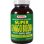 Action Labs Super Ginkgo Biloba Plus Gotu Kola - 100 caps