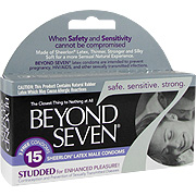 Beyond Seven Beyond Seven Studded - The Thinness & Strength of Sheerlon Latex Condoms