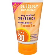 Alba Botanica Fragrance Free Sunscreen SPF 30 - 4 fl oz