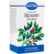 Alvita Teas Bilberry Tea - Caffeine Free Blend, 24 bags