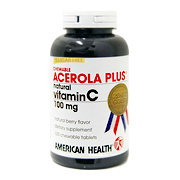 American Health Acerola Plus Vitamin C 100mg Sugarless - 100 tabs