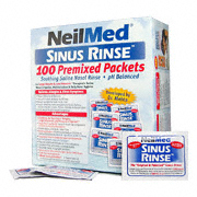 NeilMed Sinus Rinse Regular Mixture Packets - Relieves Allergies & Sinus Symptoms, 100 salt premixed packets