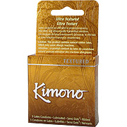 Kimono Kimono Type-E - Green Latex Condom with Stimulating Dots, 3 pack