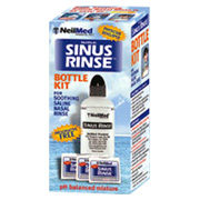 NeilMed Sinus Rinse Regular Bottle Kit - Allergy & Sinus Relief, 1 8 oz bottle + 1 cap + 1 tube + 5 mixture pkts