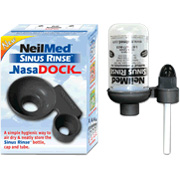 NeilMed Sinus Rinse Black Dry Dock Stand - 2 #6 x 3/4'' screws, 2 drywall anchors, 2 double sided tape, 2 suction cups