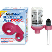 NeilMed Sinus Rinse Maroon Dry Dock Stand - 2 #6 x 3/4'' screws, 2 drywall anchors, 2 double sided tape, 2 suction cups