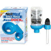 NeilMed Sinus Rinse Sky Blue Dry Dock Stand - 2 #6 x 3/4'' screws, 2 drywall anchors, 2 double sided tape, 2 suction cups