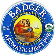 Badger Balm Winter Wonder Balm - An aromatic chest rub & steam inhalant, 2 oz