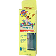 Earth's Best Toddler Toothpaste Straw Banana - Establishes Healthy Oral Care, 1.6 oz