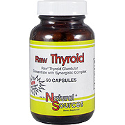 Natural Sources Raw Thyroid - 90 caps