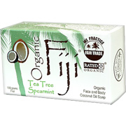 Organic Fiji Tea Tree Spearmint Soap - Cleanses & Treats Your Skin, 240 grams