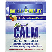 Natural Vitality Natural Calm Packs Raspberry Lemon - Natural Anti Stress Drink, 30 pkt