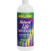 Natural Vitality Organic Life Minerals - Liquid Trace Mineral Formulation, 32 oz