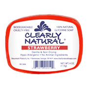 Clearly Natural Strawberry Soap - 4 oz