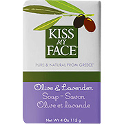 Kiss My Face Olive & Lavender Bar Soap - Natural Moisturizing Soap, 4 oz