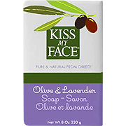 Kiss My Face Olive & Lavender Bar Soap - Natural Moisturizing Bar Soap, 8 oz