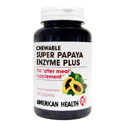 American Health Super Papaya Enzyme Plus - 180 chewable tabs