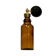 Aura Cacia Aromatherapy Amber Glass Bottle with Atomizer - 0.5 oz